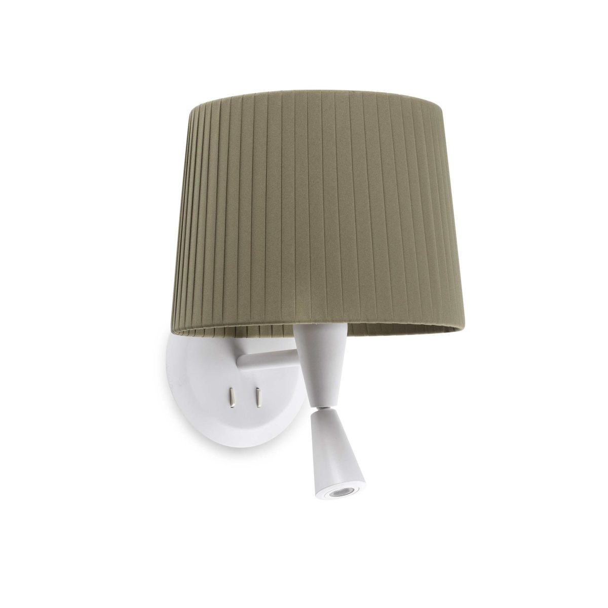 SAMBA Aplique de Faro. Medidas: L 215 x A 290 x F 260 mm. Color: Blanco