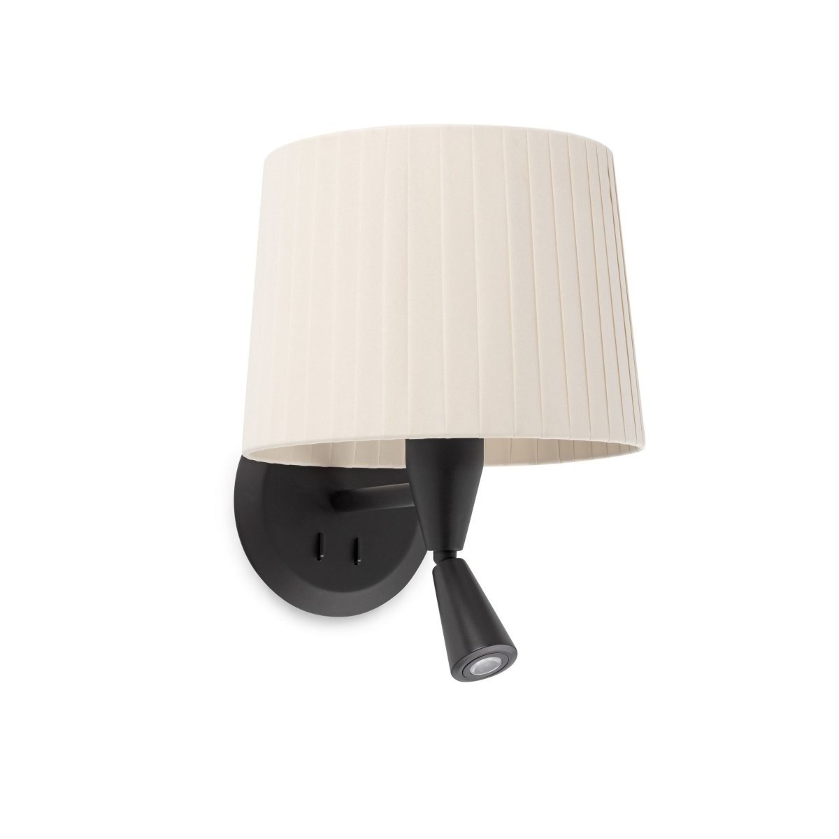 SAMBA Aplique de Faro. Medidas: L 215 x A 290 x F 250 mm. Color: Negro