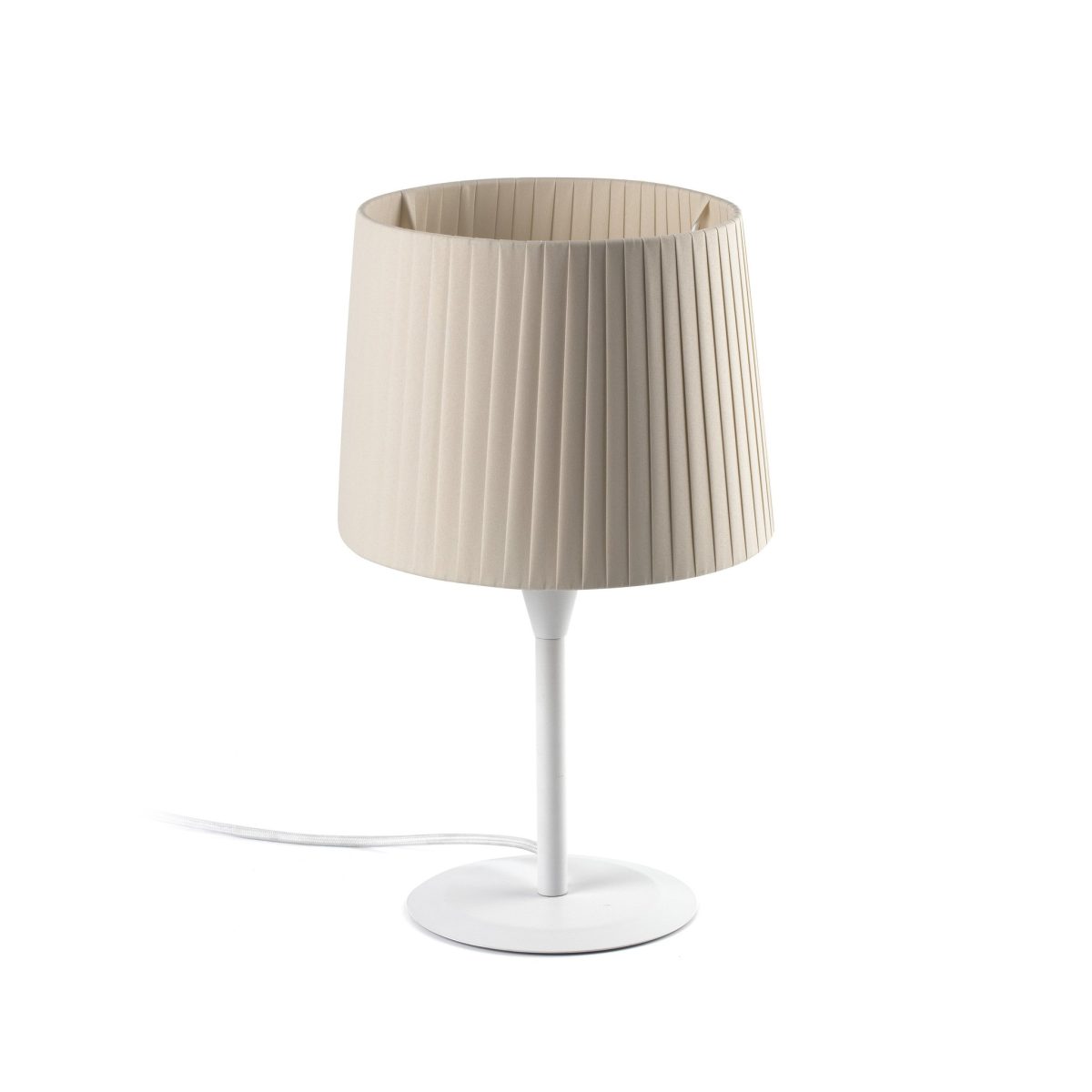 SAMBA Sobremesa de Faro. Medidas: L 250 x A 485 x F 250 mm. Color: Blanco