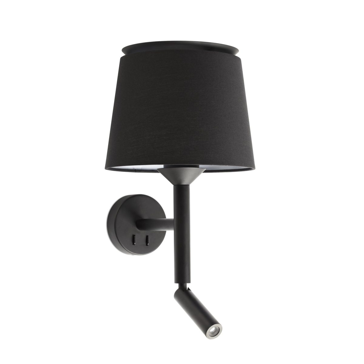 SAVOY Aplique de Faro. Medidas: L 230 x A 499 x F 265 mm. Color: Negro