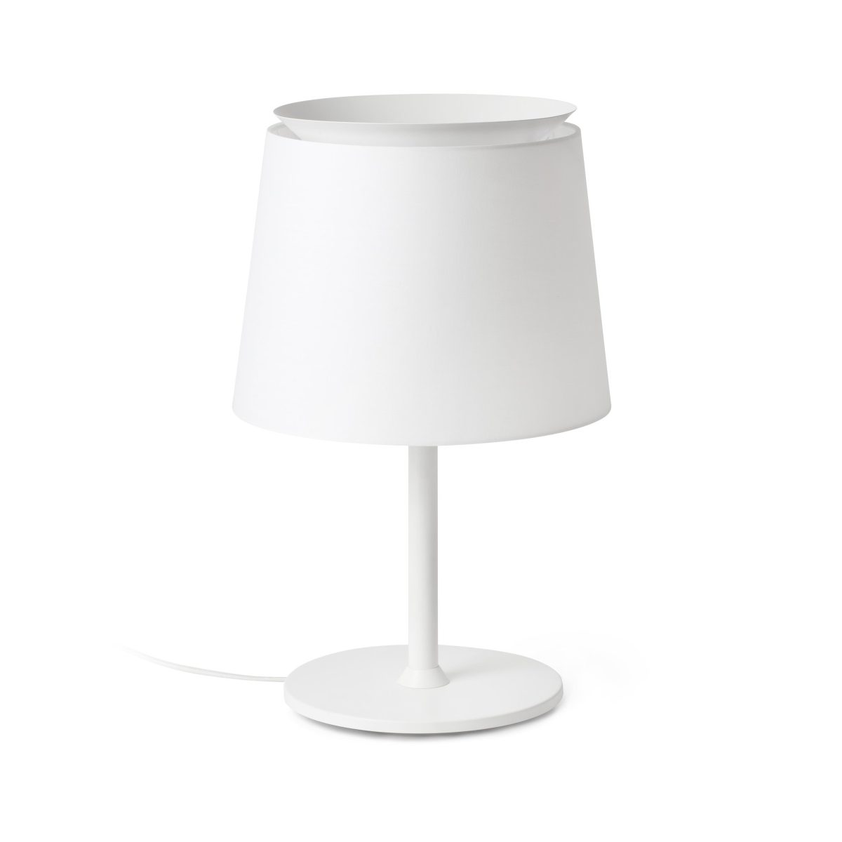 SAVOY Sobremesa de Faro. Medidas: L 320 x A 510 x F 320 mm. Color: Blanco