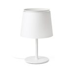 SAVOY Sobremesa de Faro. Medidas: L 320 x A 510 x F 320 mm. Color: Blanco