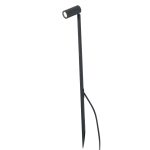 SETH LED Pie de Faro. Medidas: Ø 40 x L 40 x A 600 x F 110 mm. Color: Negro