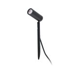 SETH LED Pie de Faro. Medidas: Ø 40 x L 40 x A 280 x F 110 mm. Color: Negro