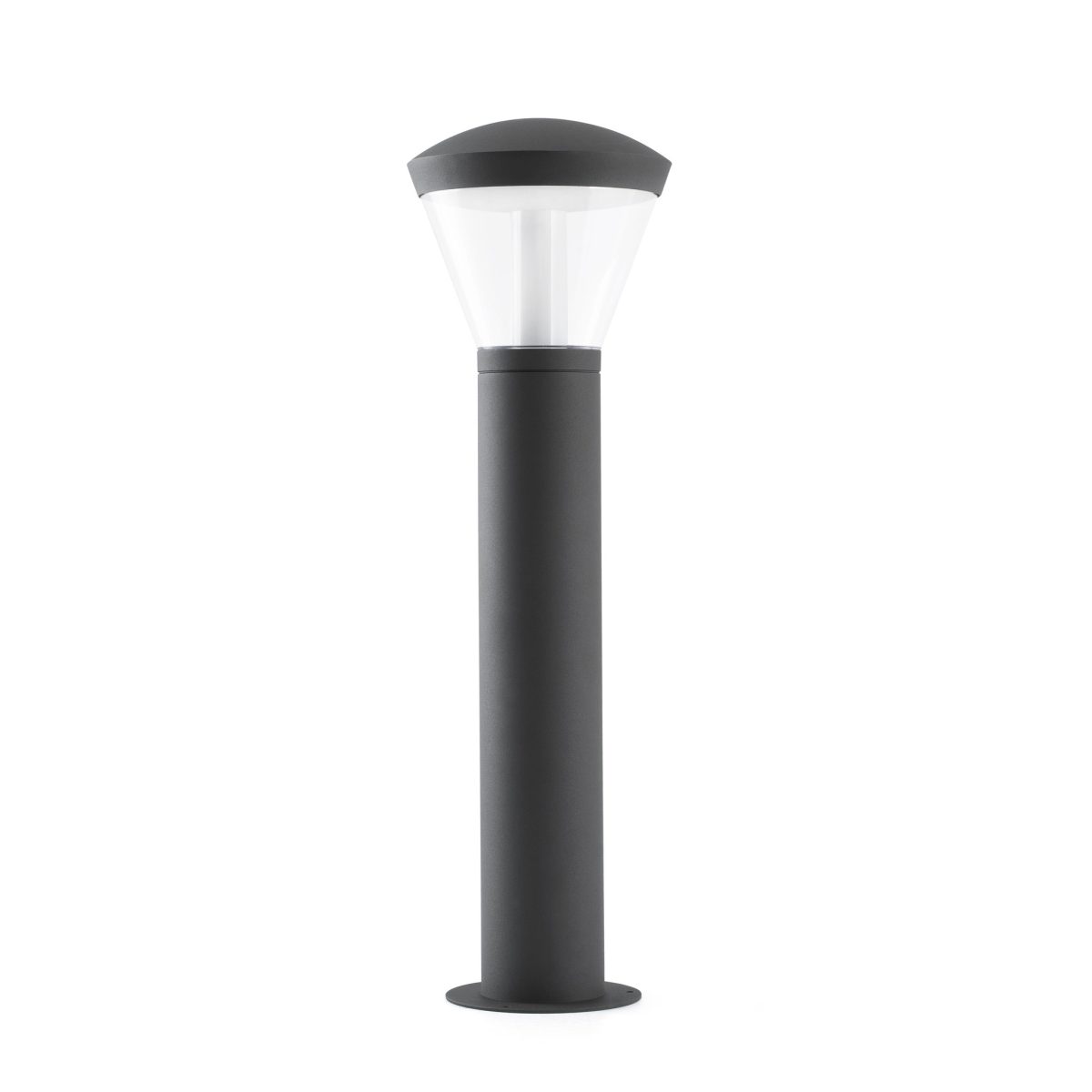 SHELBY LED Pie de Faro. Medidas: L 190 x A 630 x F 190 mm. Color: Gris