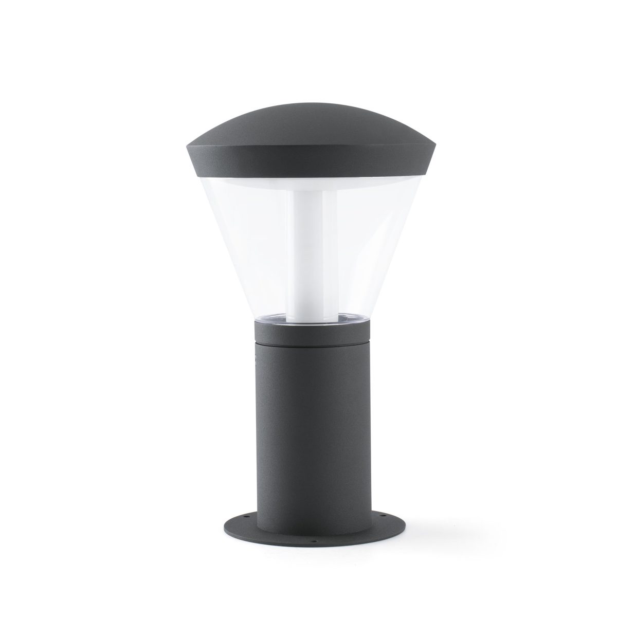 SHELBY LED Sobremuro de Faro. Medidas: L 190 x A 330 x F 190 mm. Color: Gris