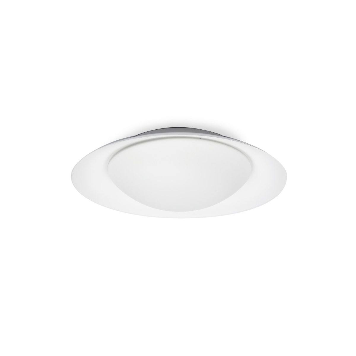 SIDE LED Aplique de Faro. Medidas: Ø 390 x L 390 x A 110 x F 390 mm. Color: Blanco