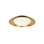 SIDE LED Aplique de Faro. Medidas: Ø 390 x L 390 x A 110 x F 390 mm. Color: Negro