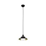 SIDE LED Colgante de Faro. Medidas: Ø 200 x L 200 x A 1500 x F 200 mm. Color: Negro