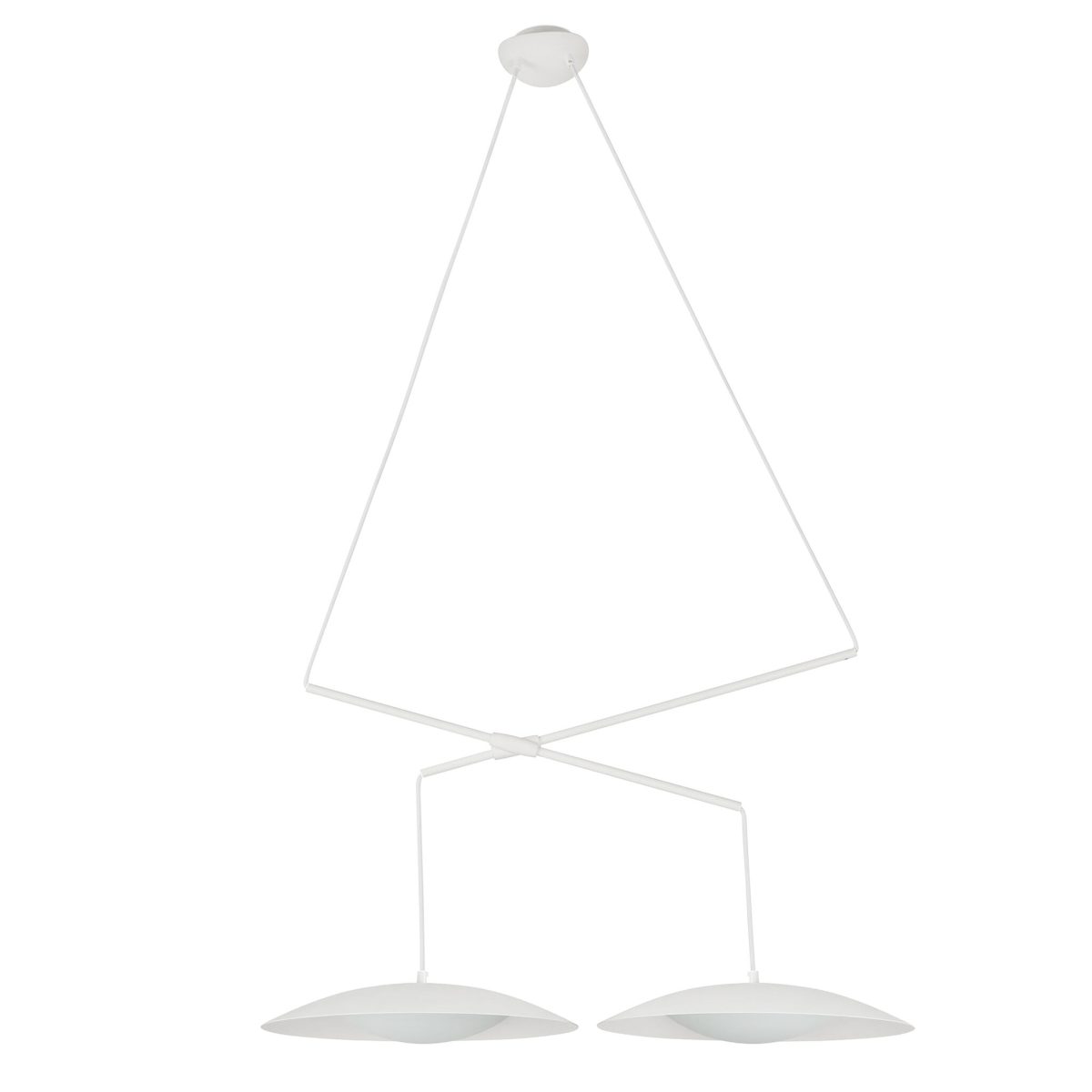 SLIM LED Colgante de Faro. Medidas: L 800 x A 1500 x F 400 mm. Color: Blanco