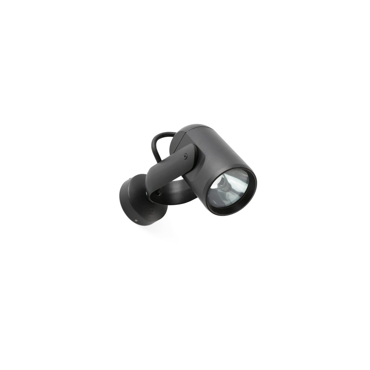 SLOT Aplique de Faro. Medidas: L 77 x A 77 x F 200 mm. Color: Gris
