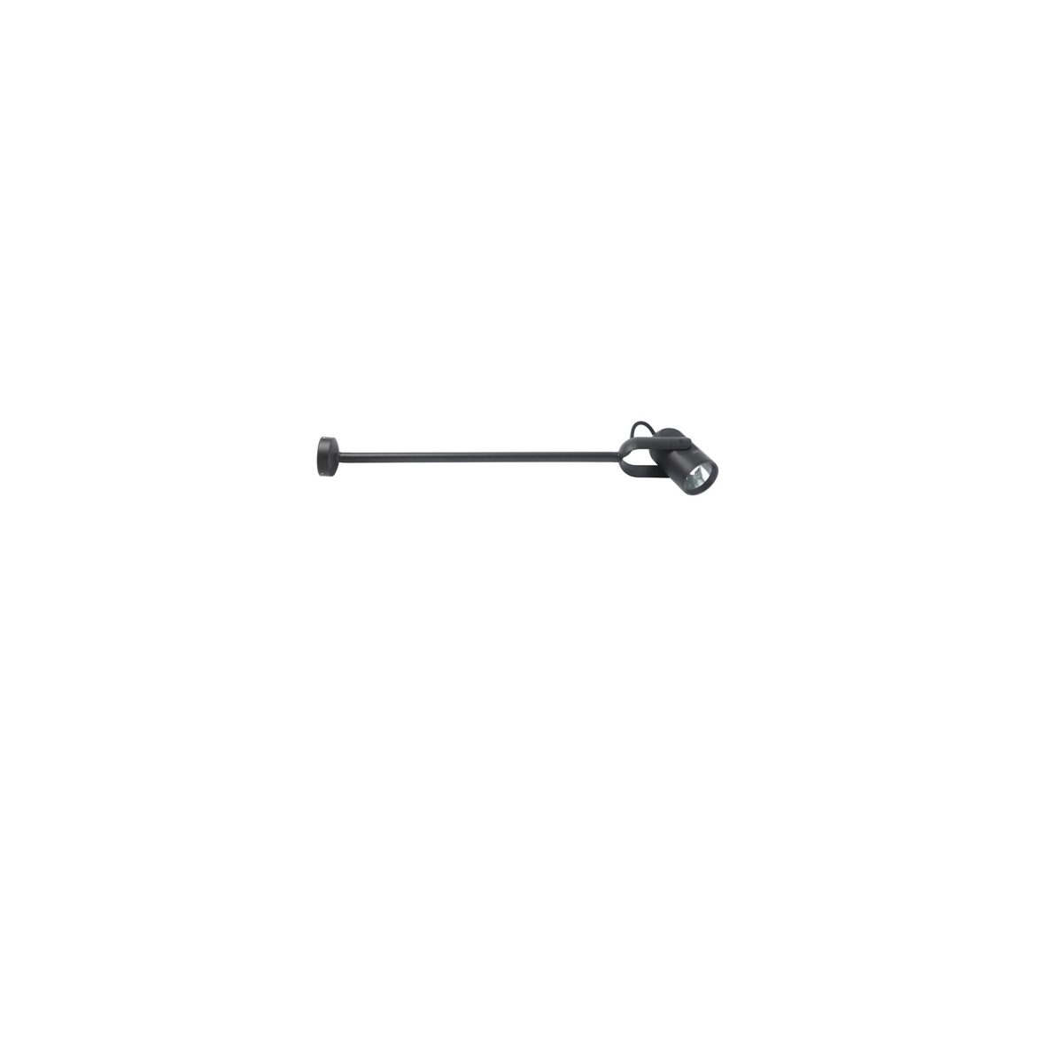 SLOT Aplique de Faro. Medidas: L 77 x A 77 x F 500 mm. Color: Gris