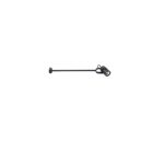 SLOT Aplique de Faro. Medidas: L 77 x A 77 x F 500 mm. Color: Gris