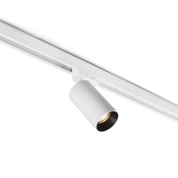 STAN LED Foco de carril de Faro. Medidas: L 60 x A 160 x F 100 mm. Color: Blanco