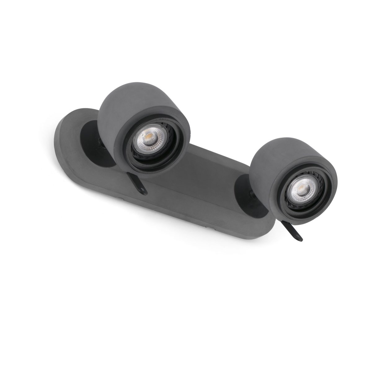 STONE Aplique de Faro. Medidas: L 280 x A 135 x F 130 mm. Color: Gris