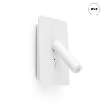 SUAU LED Aplique de Faro. Medidas: L 97 x A 170 x F 140 mm. Color: Blanco