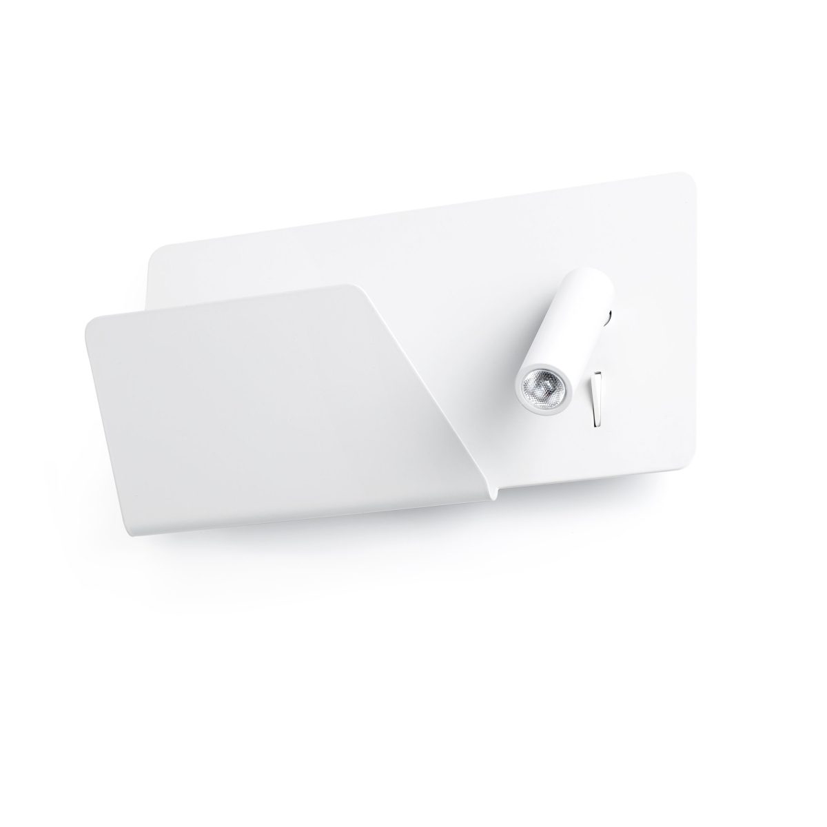SUAU USB Aplique de Faro. Medidas: L 280 x A 155 x F 120 mm. Color: Blanco