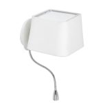 SWEET Aplique de Faro. Medidas: L 200 x A 450 x F 245 mm. Color: Blanco