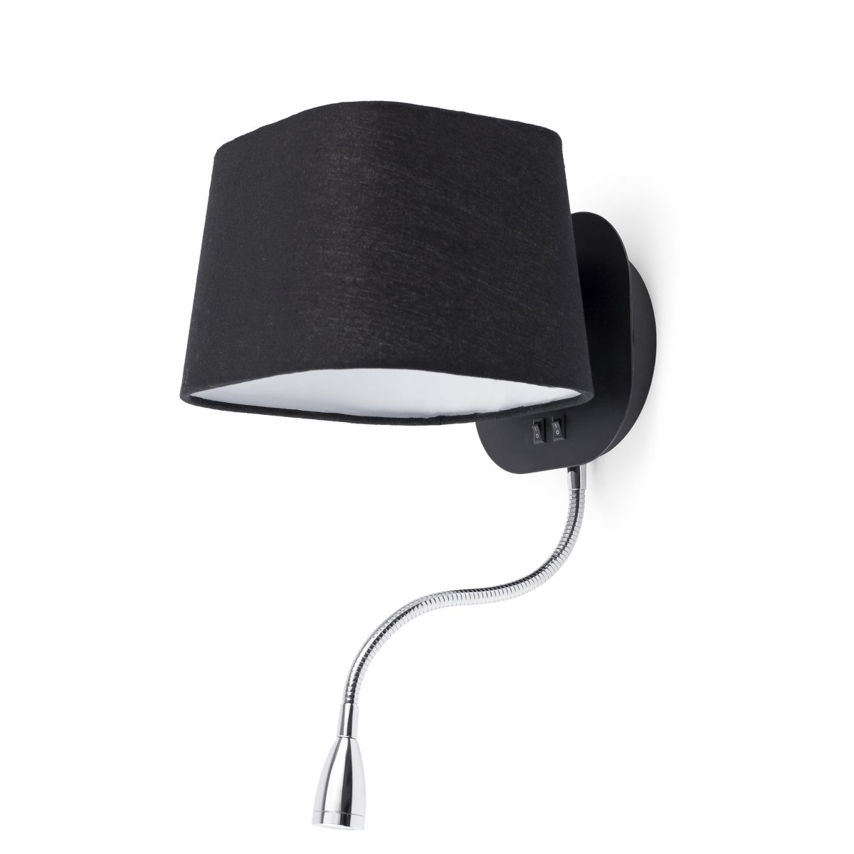 SWEET Aplique de Faro. Medidas: L 200 x A 450 x F 245 mm. Color: Negro