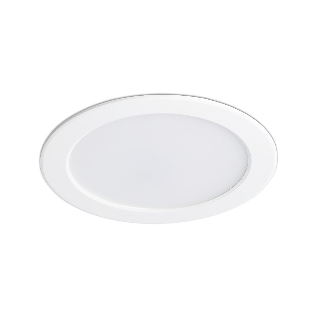 TED LED Foco de Faro. Medidas: Ø 180 x L 180 x A 30 x F 180 mm. Color: Blanco
