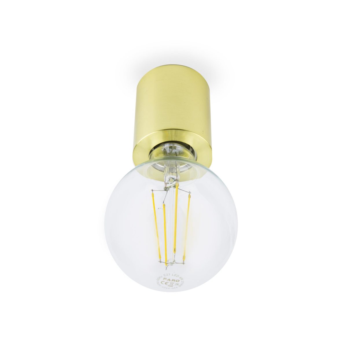TEN Aplique de Faro. Medidas: Ø 60 x L 60 x A 70 x F 60 mm. Color: Oro