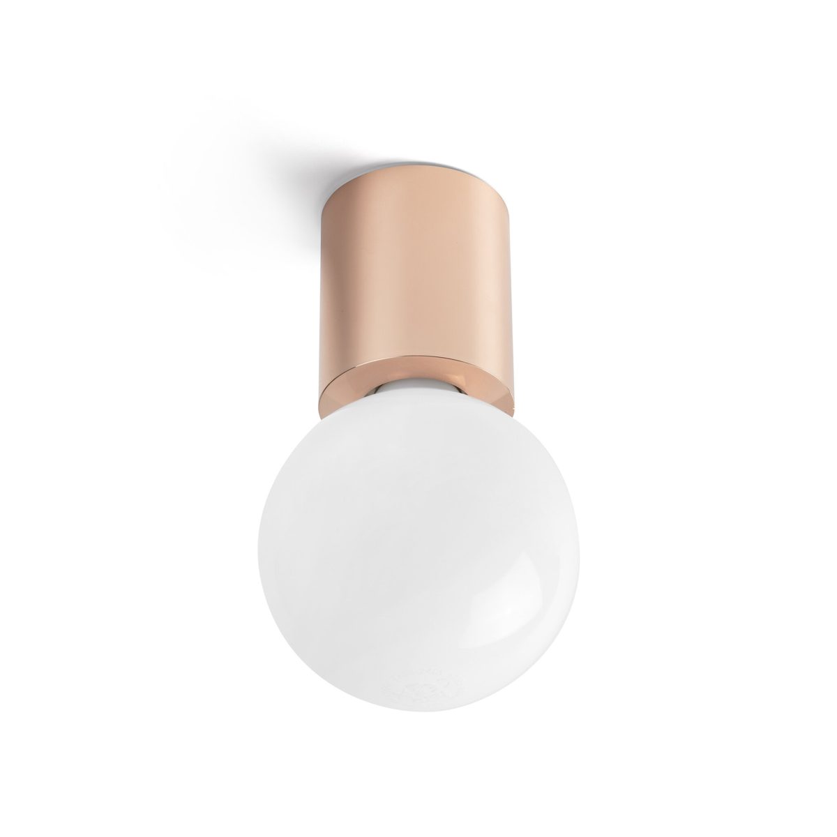 TEN Aplique de Faro. Medidas: Ø 60 x L 60 x A 70 x F 60 mm. Color: Cobre