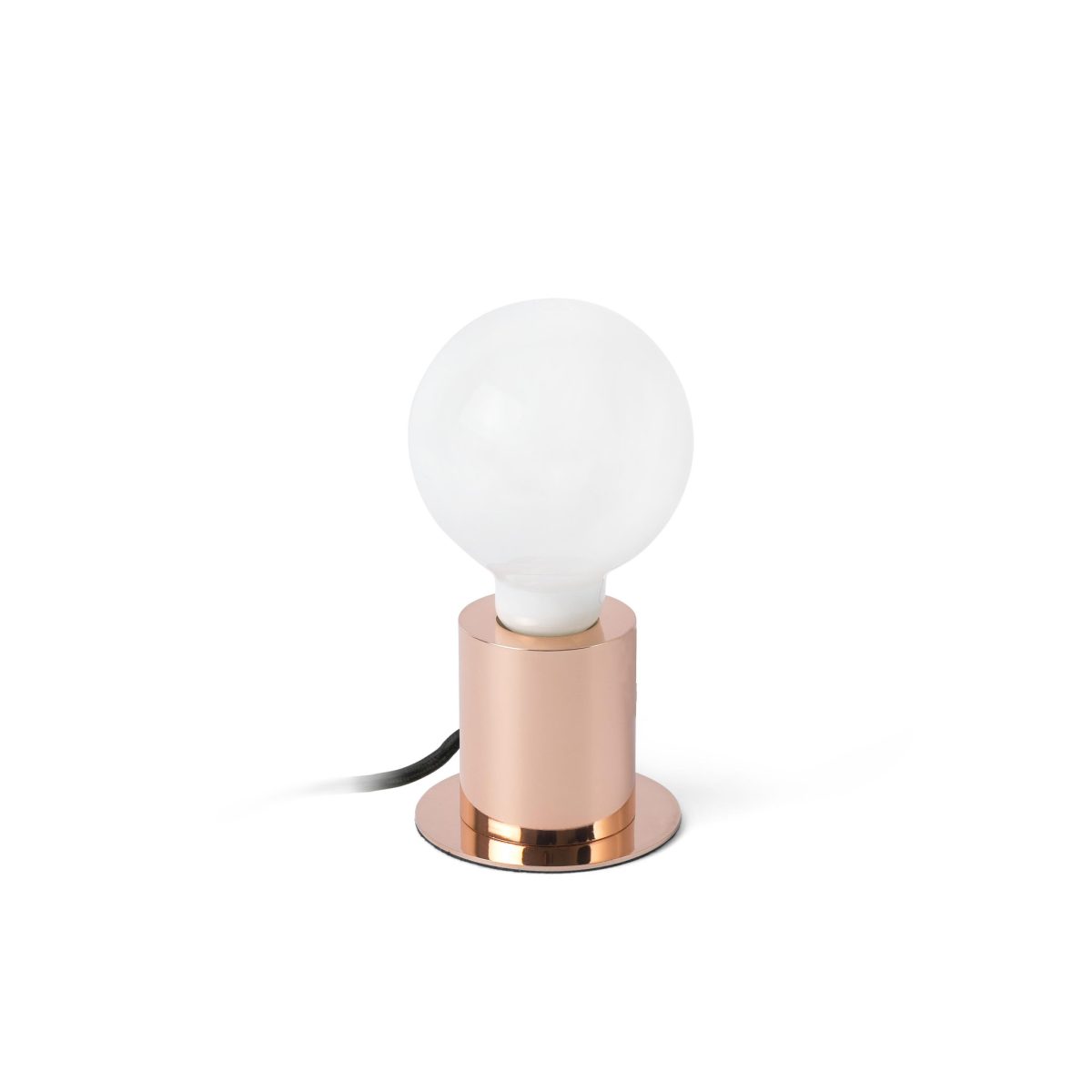 TEN Sobremesa de Faro. Medidas: Ø 60 x L 90 x A 75 x F 90 mm. Color: Cobre
