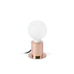 TEN Sobremesa de Faro. Medidas: Ø 60 x L 90 x A 75 x F 90 mm. Color: Cobre