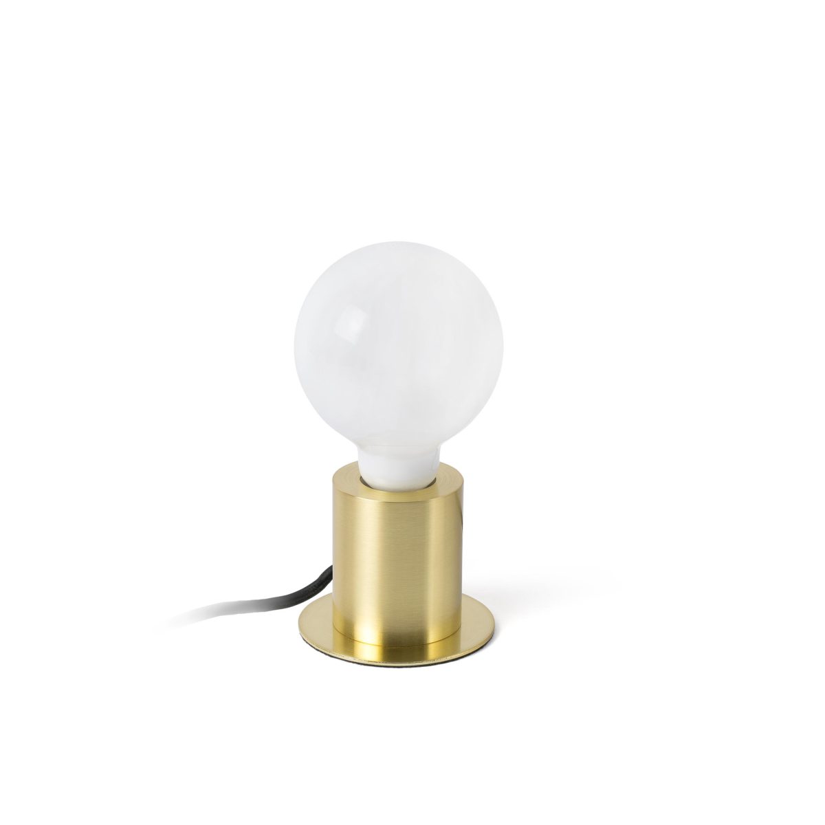 TEN Sobremesa de Faro. Medidas: Ø 60 x L 90 x A 75 x F 90 mm. Color: Oro