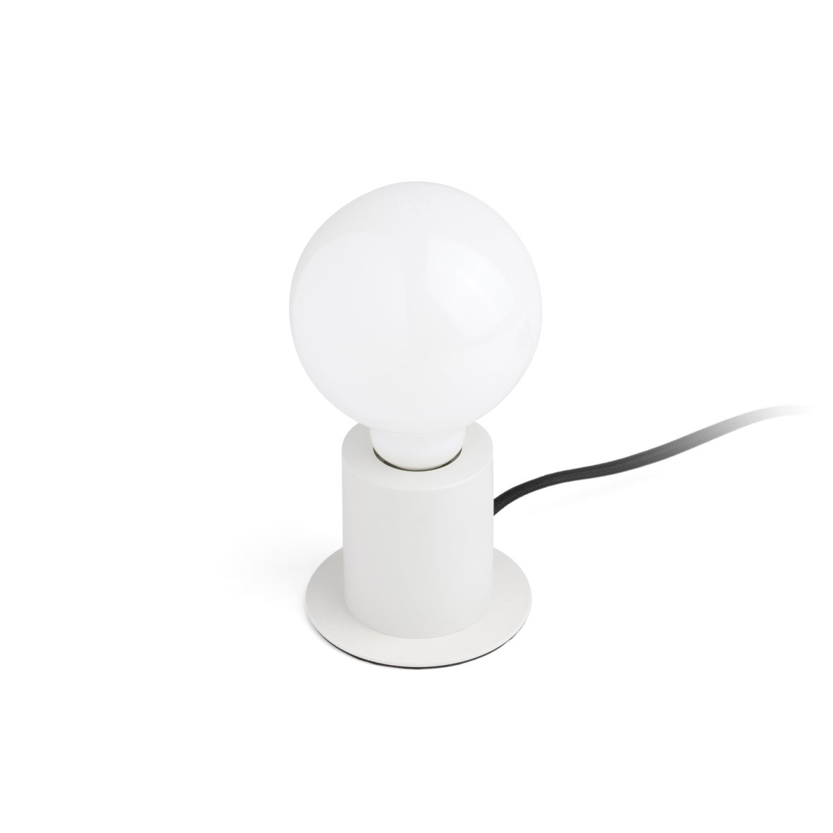 TEN Sobremesa de Faro. Medidas: Ø 60 x L 90 x A 75 x F 90 mm. Color: Blanco