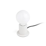 TEN Sobremesa de Faro. Medidas: Ø 60 x L 90 x A 75 x F 90 mm. Color: Blanco