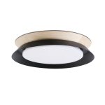 TENDER LED Aplique de Faro. Medidas: Ø 450 x L 450 x A 82 x F 450 mm. Color: Negro