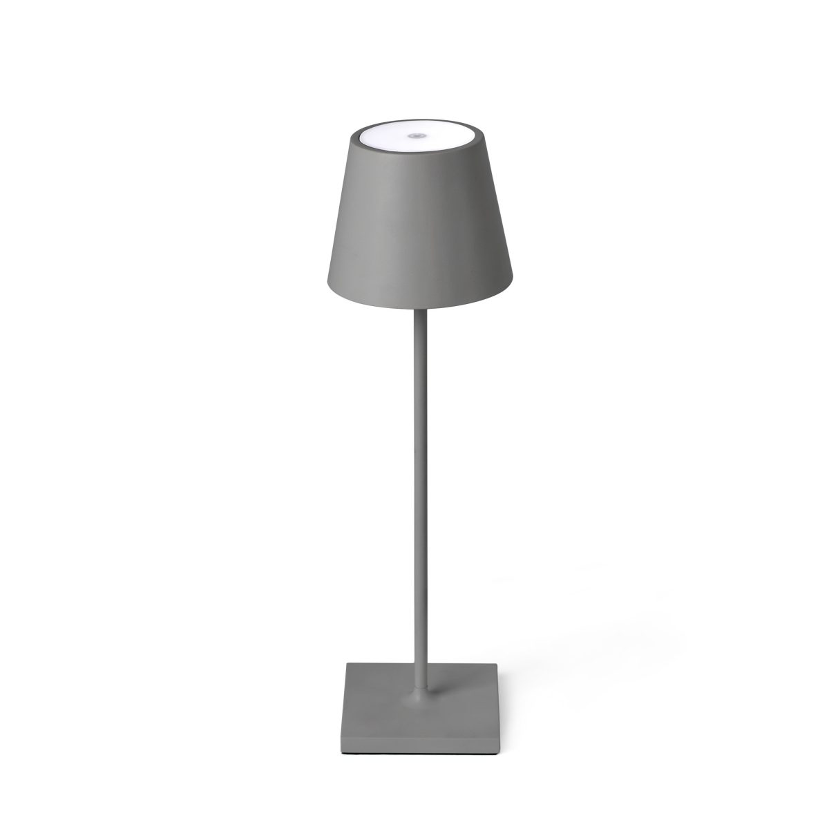 TOC LED Sobremesa de Faro. Medidas: L 110 x A 380 x F 110 mm. Color: Gris