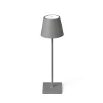 TOC LED Sobremesa de Faro. Medidas: L 110 x A 380 x F 110 mm. Color: Gris
