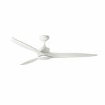 TONIC LED Ventilador de techo con luz de Faro. Medidas: Ø 1520 x L 1520 x A 310 x F 1520 mm. Color: Blanco