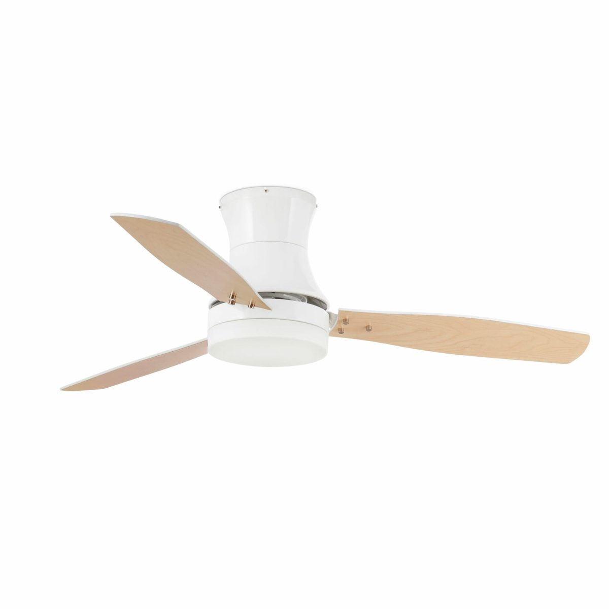 TONSAY Ventilador de techo con luz de Faro. Medidas: Ø 1320 x L 1320 x A 305 x F 1320 mm. Color: Blanco