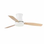 TONSAY Ventilador de techo con luz de Faro. Medidas: Ø 1320 x L 1320 x A 305 x F 1320 mm. Color: Blanco