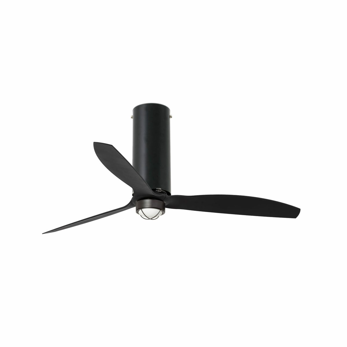 TUBE FAN LED Ventilador de techo con luz de Faro. Medidas: Ø 1280 x L 1280 x A 484 x F 1280 mm. Color: Negro