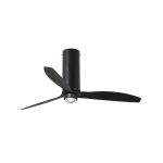 TUBE FAN LED Ventilador de techo con luz de Faro. Medidas: Ø 1280 x L 1280 x A 484 x F 1280 mm. Color: Negro