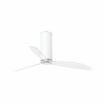 TUBE FAN Ventilador de techo de Faro. Medidas: Ø 1280 x L 1280 x A 450 x F 1280 mm. Color: Blanco