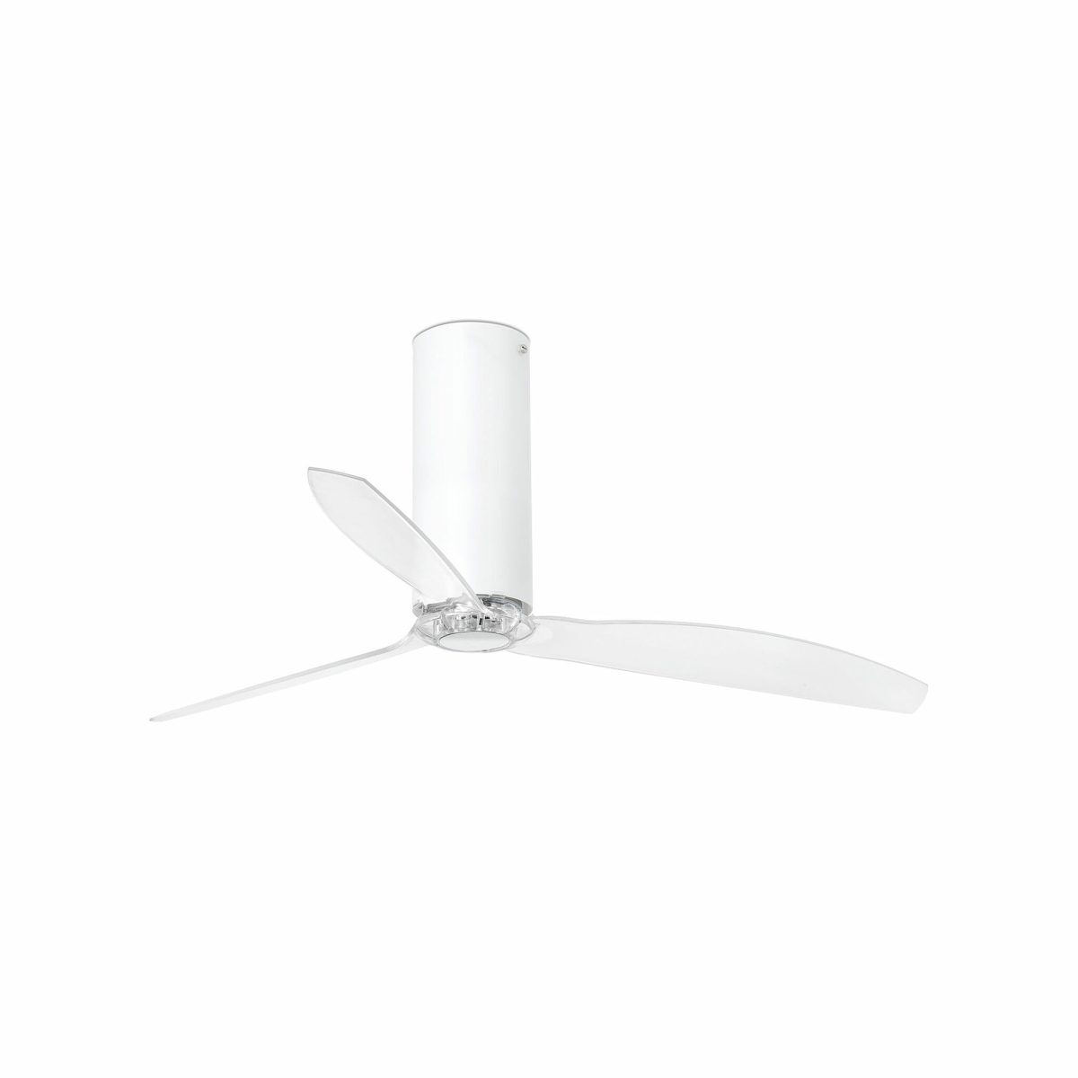 TUBE FAN Ventilador de techo de Faro. Medidas: Ø 1280 x L 1280 x A 450 x F 1280 mm. Color: Blanco
