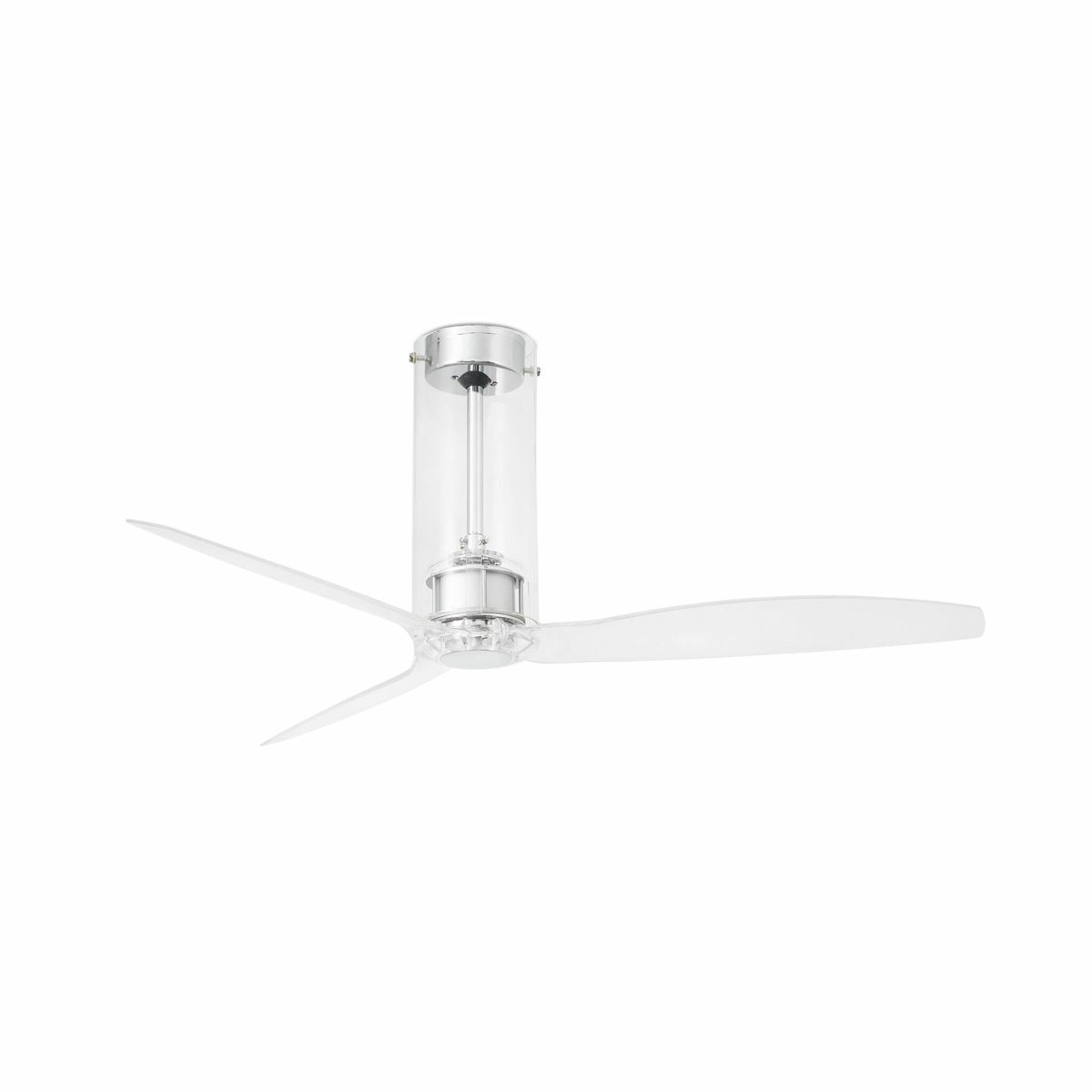 TUBE FAN Ventilador de techo de Faro. Medidas: Ø 1280 x L 1280 x A 450 x F 1280 mm. Color: Cromo
