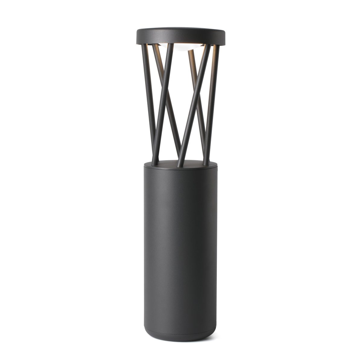 TWIST LED Pie de Faro. Medidas: L 145 x A 500 x F 145 mm. Color: Gris