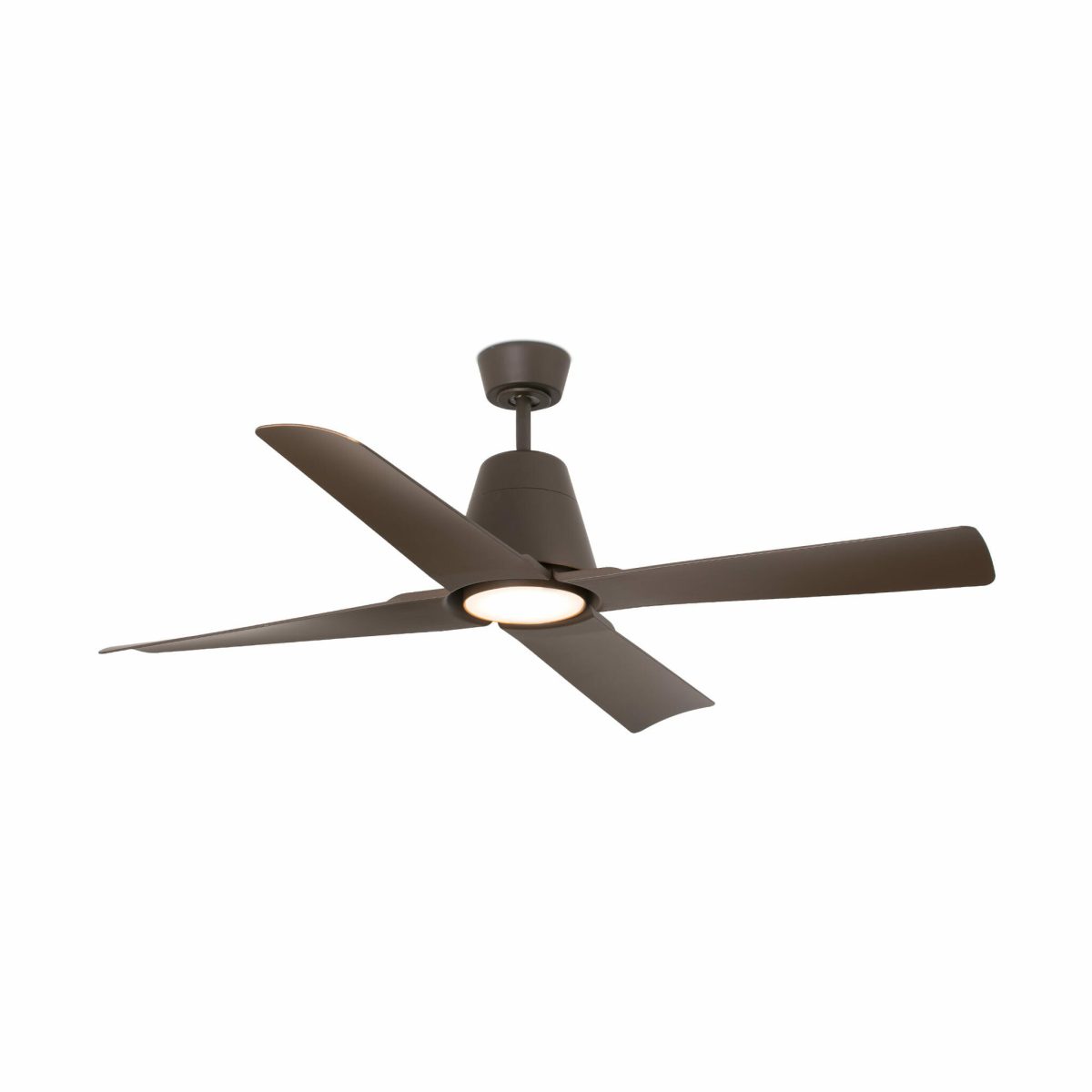 TYPHOON LED Ventilador de techo con luz de Faro. Medidas: Ø 1300 x L 1300 x A 390 x F 1300 mm. Color: Marrón