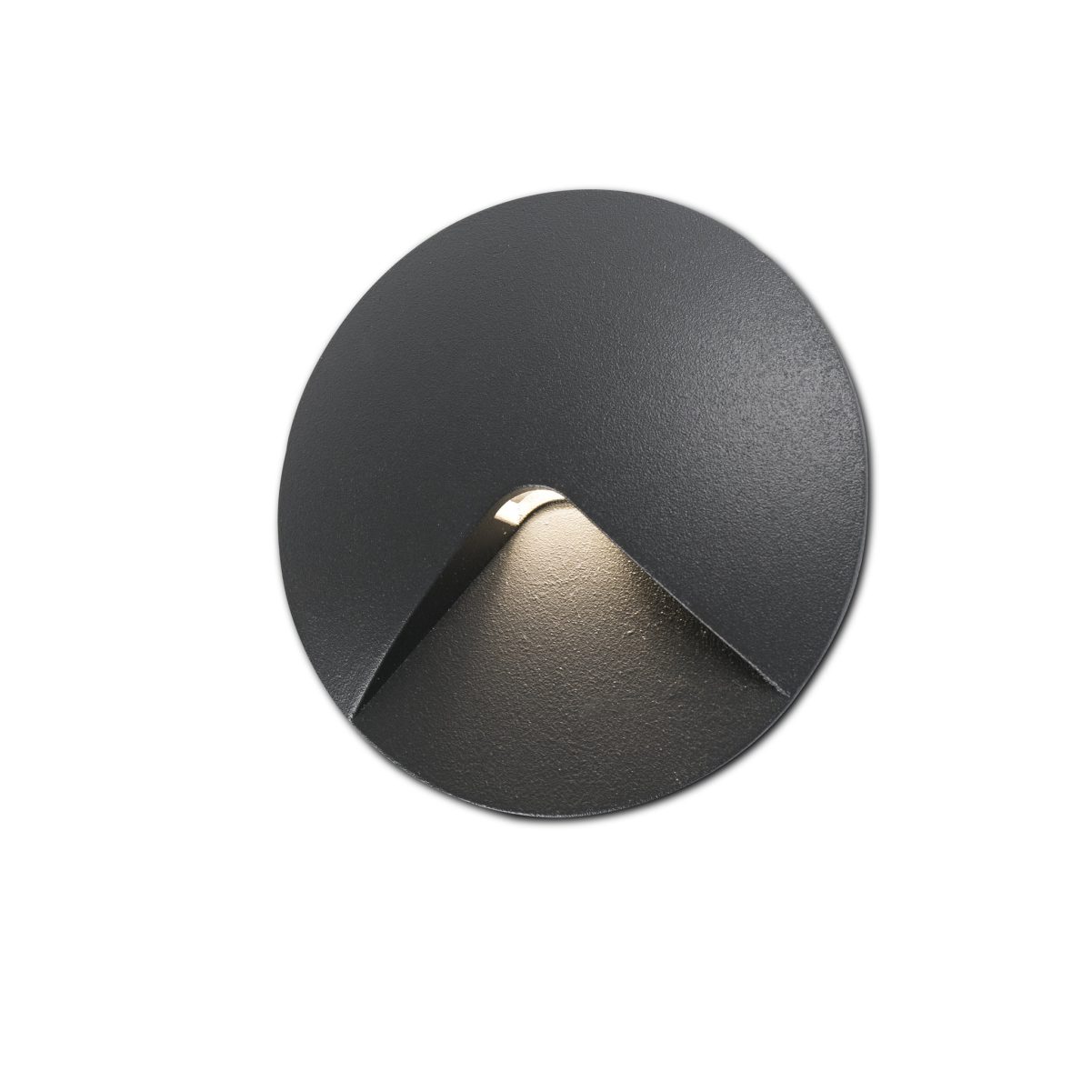 UVE LED Foco de Faro. Medidas: Ø 90 x L 90 x A 50 x F 90 mm. Color: Gris