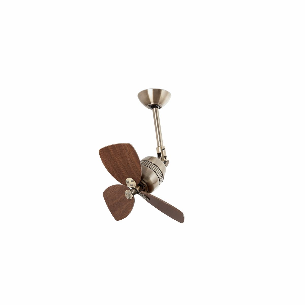 VEDRA Ventilador de techo de Faro. Medidas: Ø 460 x L 460 x A 540 x F 460 mm. Color: Oro