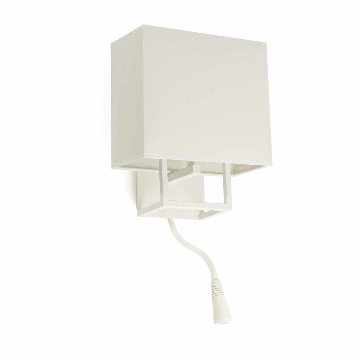 VESPER Aplique de Faro. Medidas: L 220 x A 450 x F 150 mm. Color: Blanco