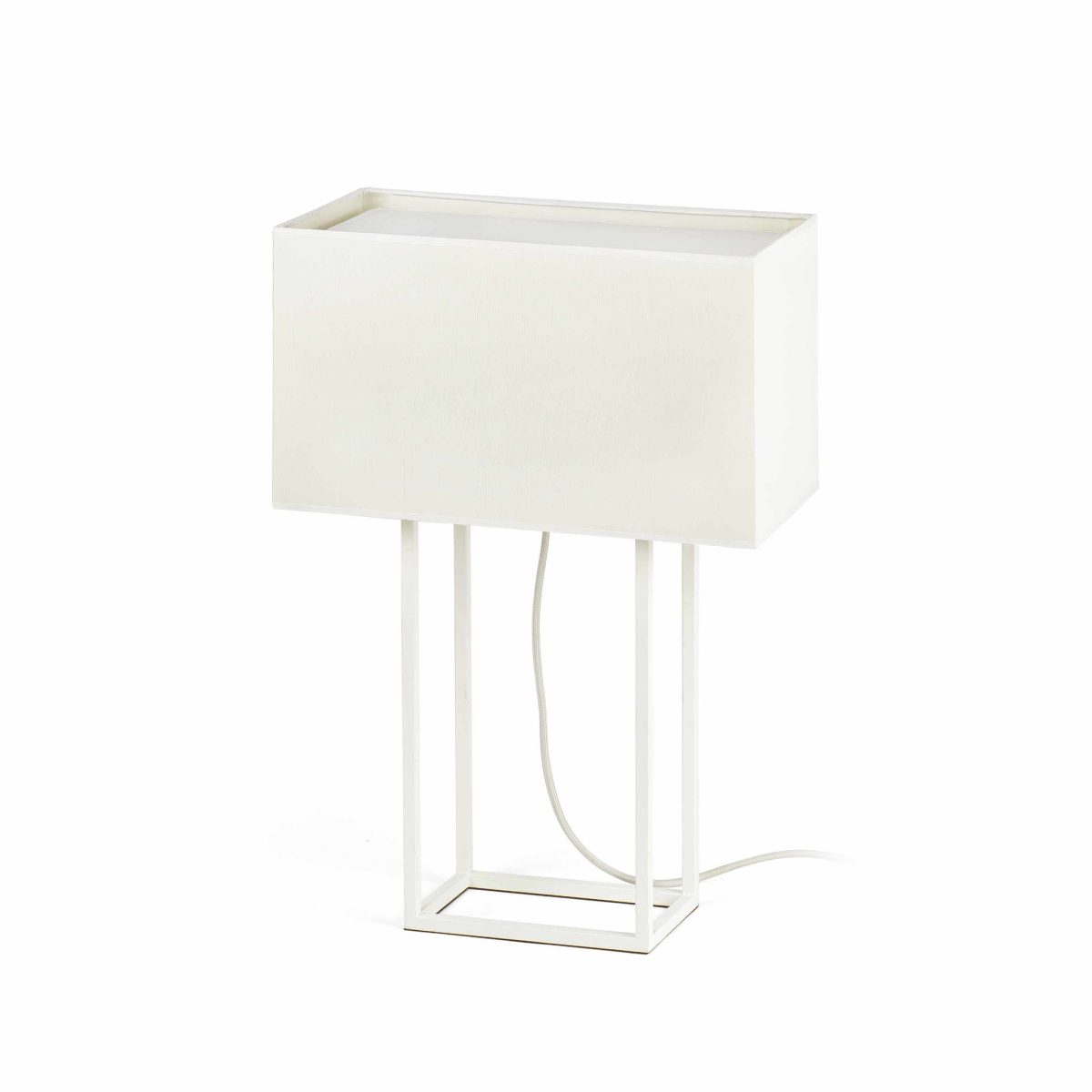 VESPER Sobremesa de Faro. Medidas: L 400 x A 600 x F 200 mm. Color: Blanco