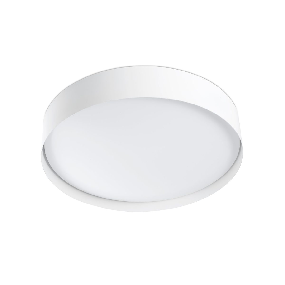 VUK LED Plafón de Faro. Medidas: Ø 366 x L 366 x A 71 x F 366 mm. Color: Blanco