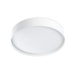 VUK LED Plafón de Faro. Medidas: Ø 366 x L 366 x A 71 x F 366 mm. Color: Blanco